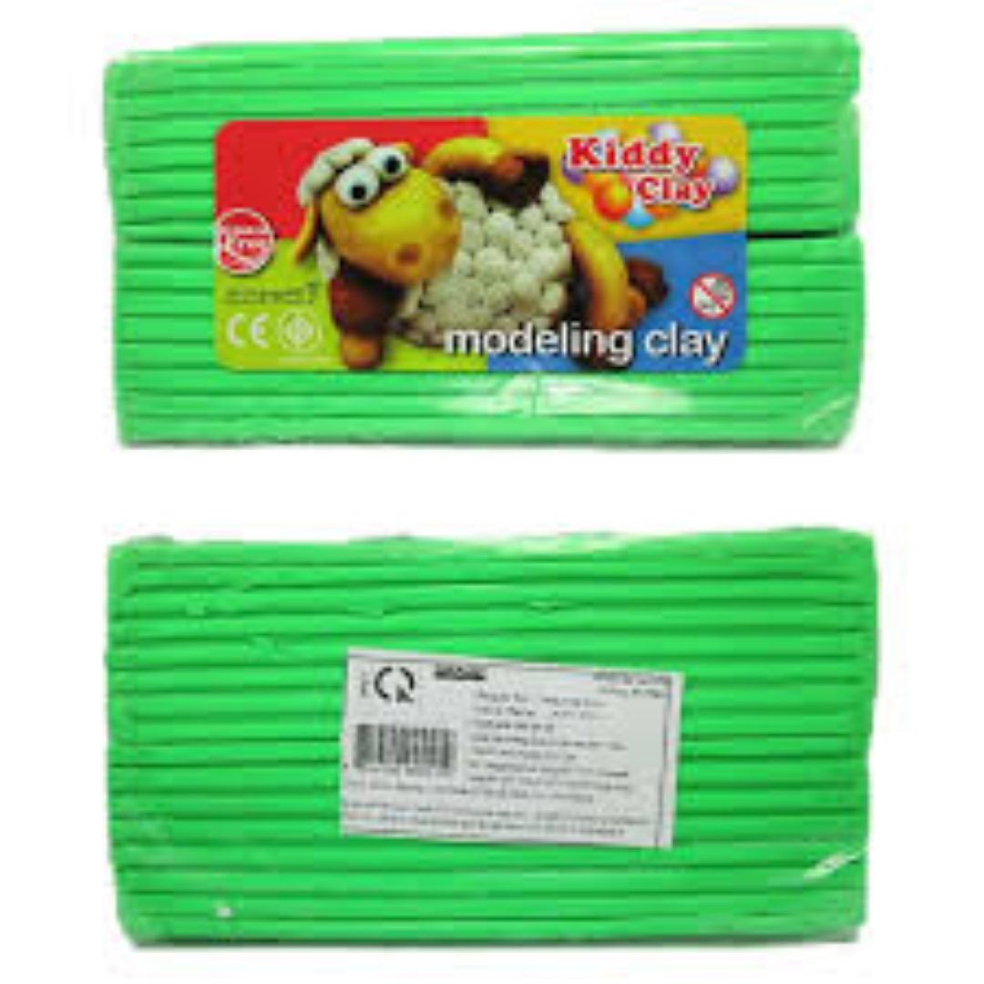 Kiddy Clay Modelling Clay 500gm Green KC-PO-500-GN